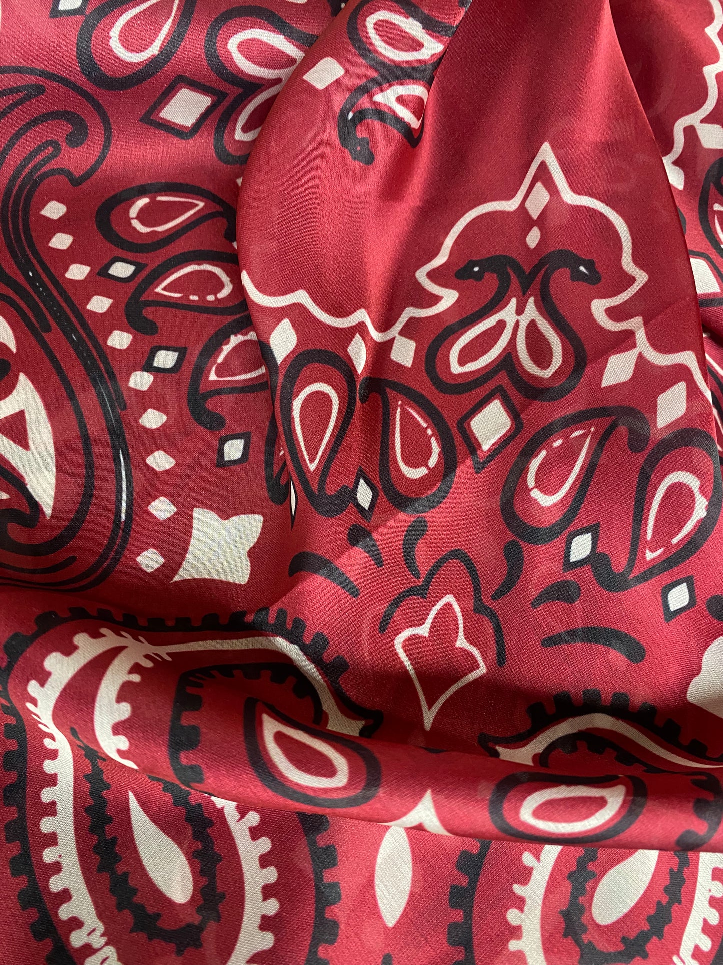 Large Burgandy Bandana Wild Rag