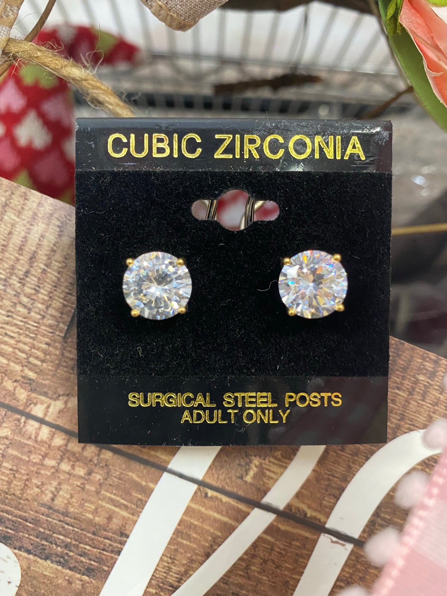 Gold Pierced Earrings