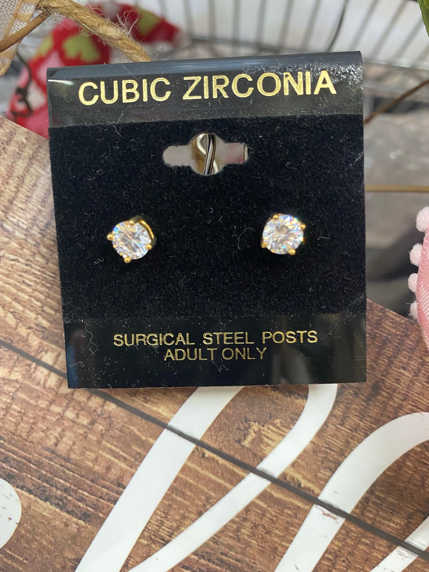 Gold Pierced Earrings