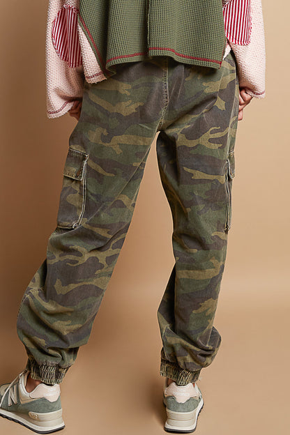 Olive Camo Twill Pants