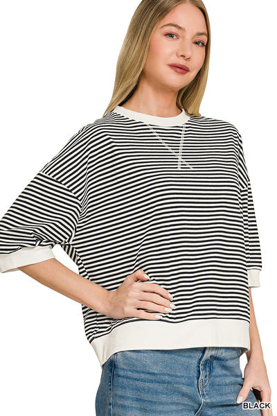 Door Buster Striped Pullover Top