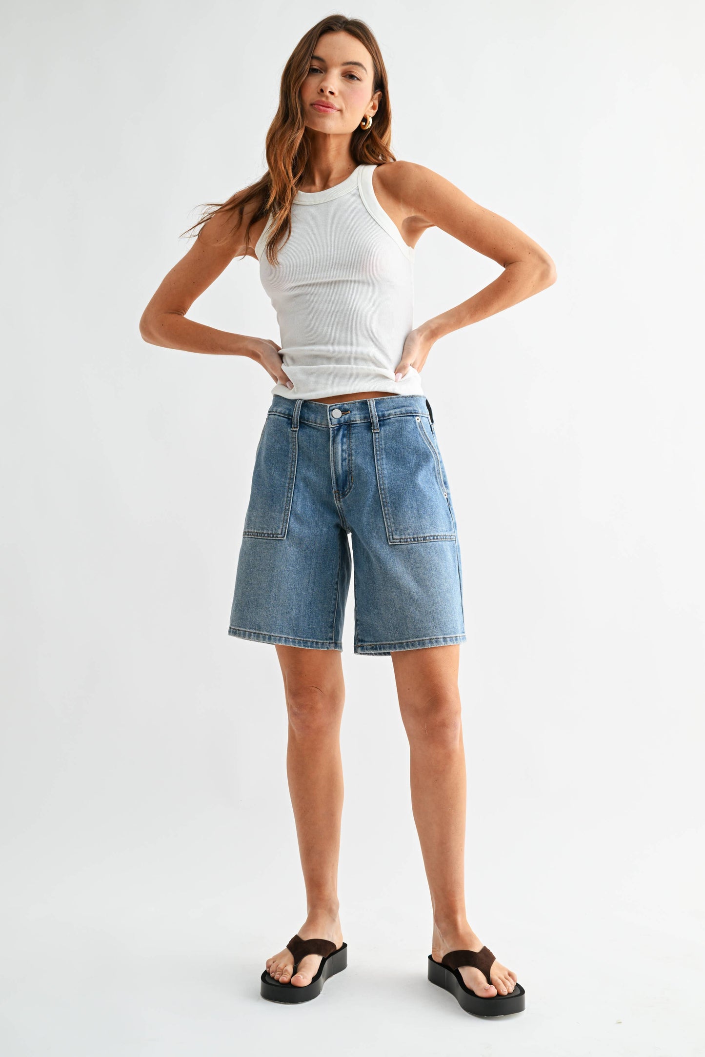Denim Baggy Jort