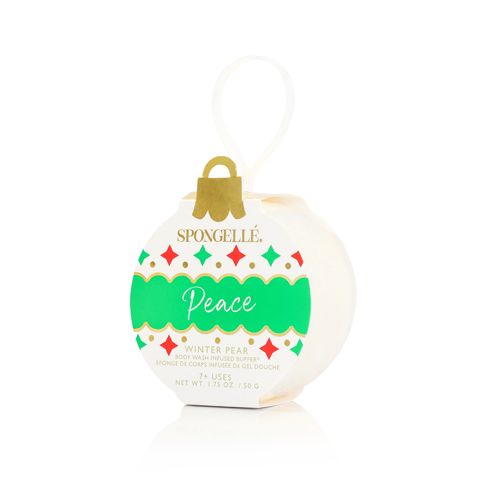 Holiday Ornament Body Wash Infused Buffer