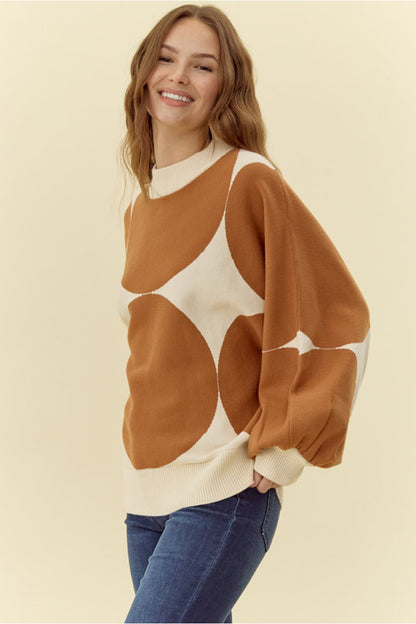 Toffee Dot Sweater