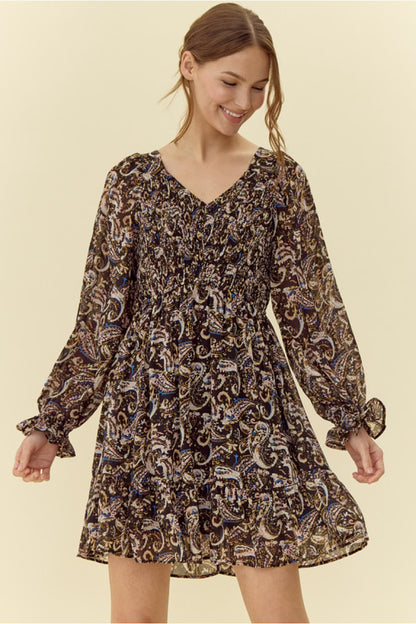 Black Paisley Dress