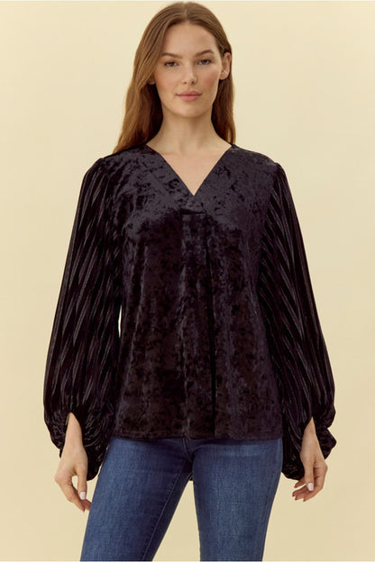 Black Velvet Blouse