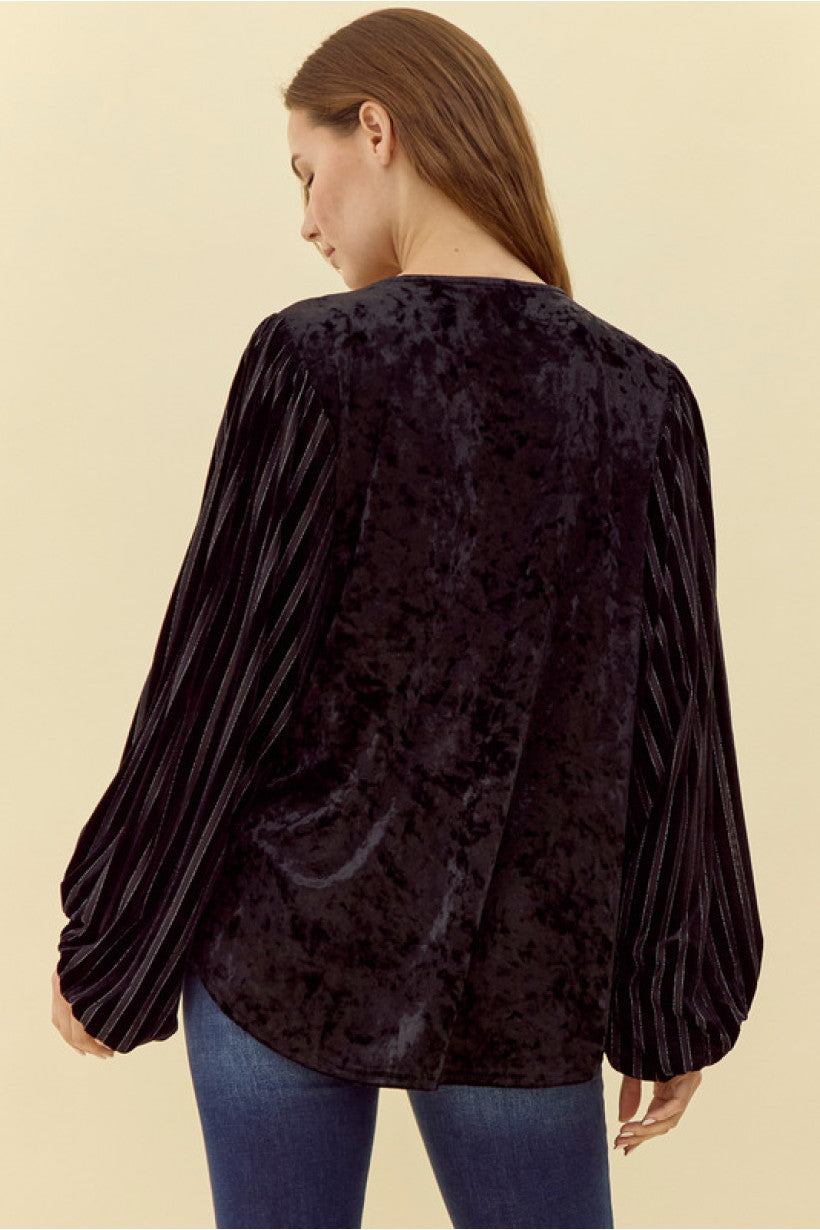 Black Velvet Blouse