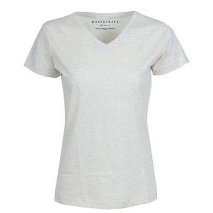 White V-Neck Tee