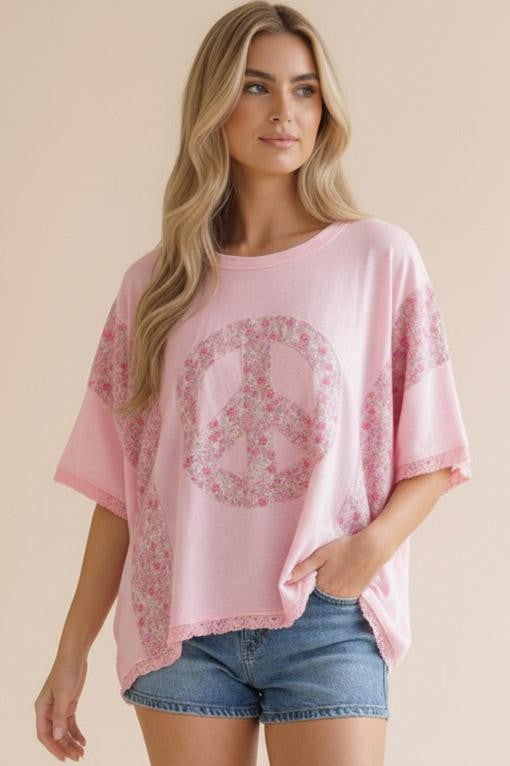 Pink Peace Top