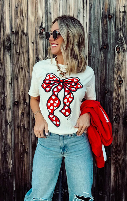 Big Heart Bow Tee