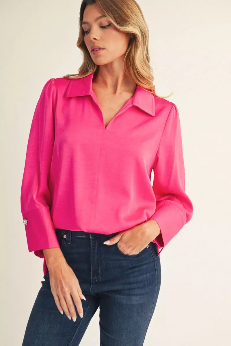 Hot Pink Blouse