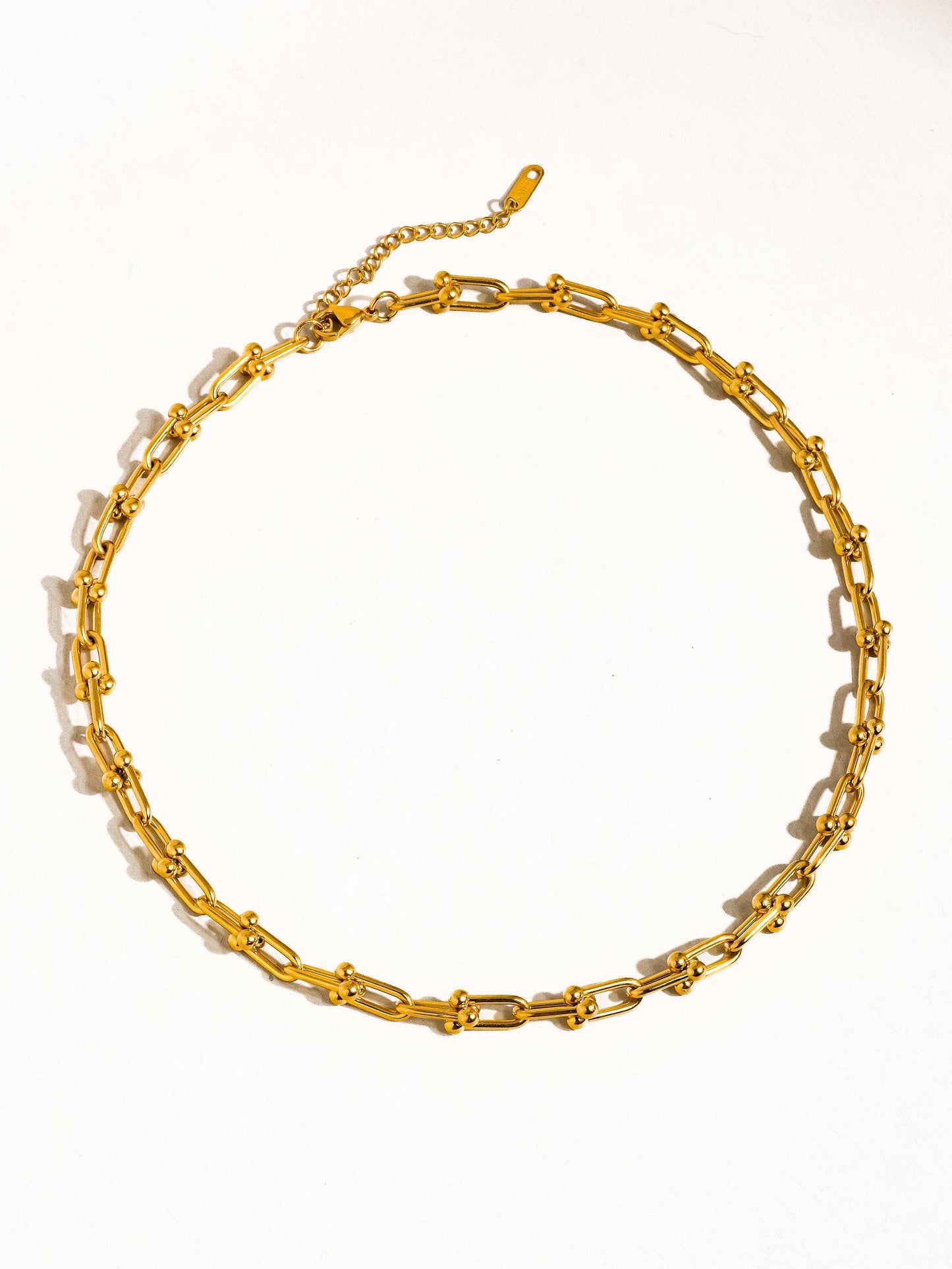 Denise 18K Gold Non-Tarnish Bold Chain Necklace: Yellow Gold