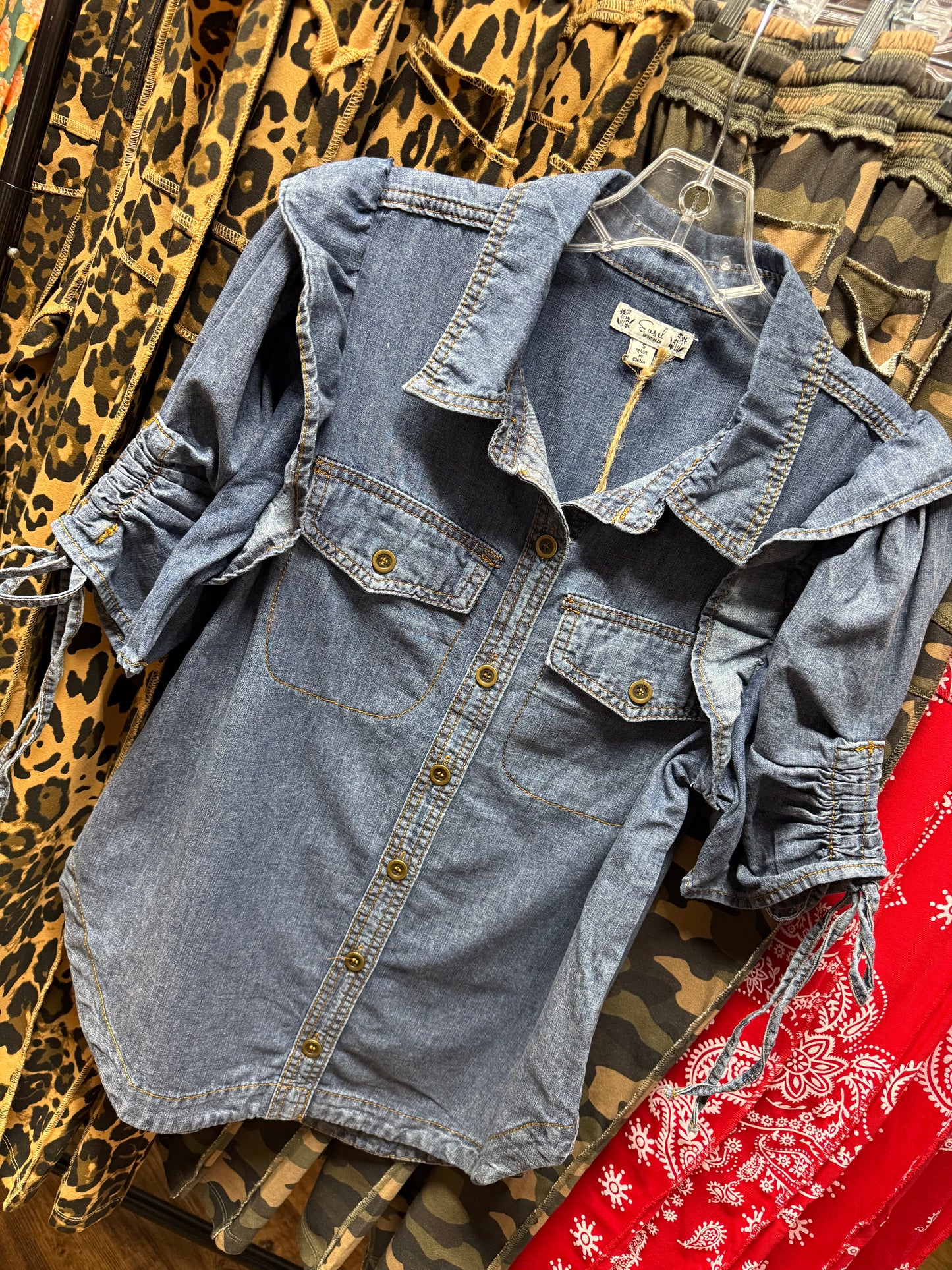 EASEL WASHED DENIM SHIRT
