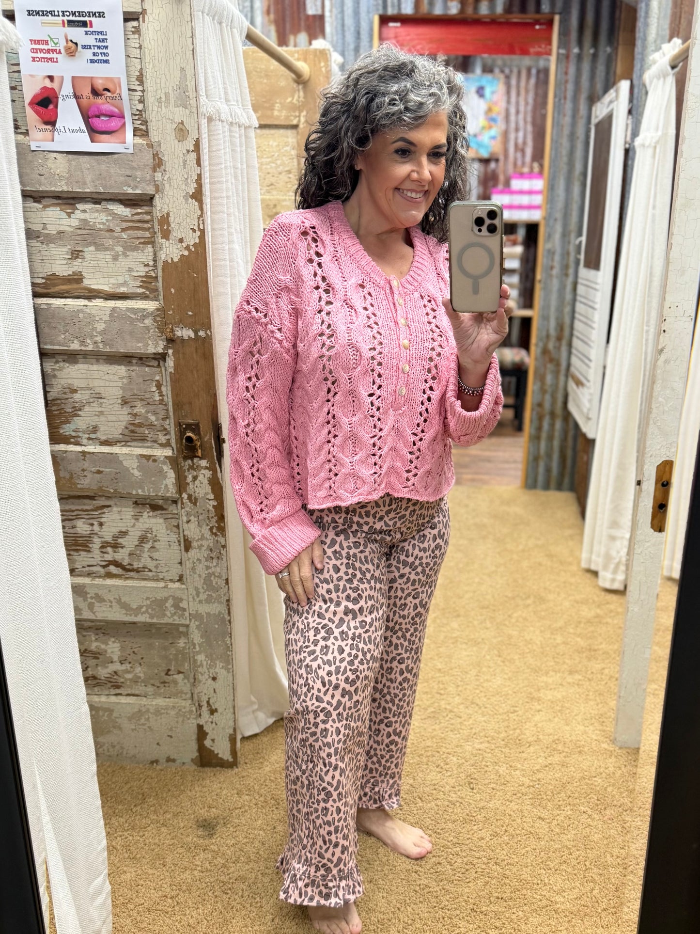 Pink Leopard Pants