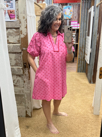 The Pink Polka Dot Dress