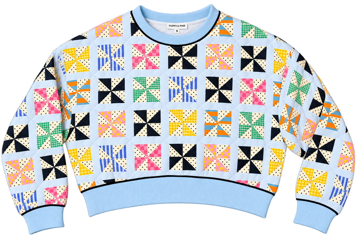 Poppy & Pine Quilted Kaleidoscope Sweatshirt