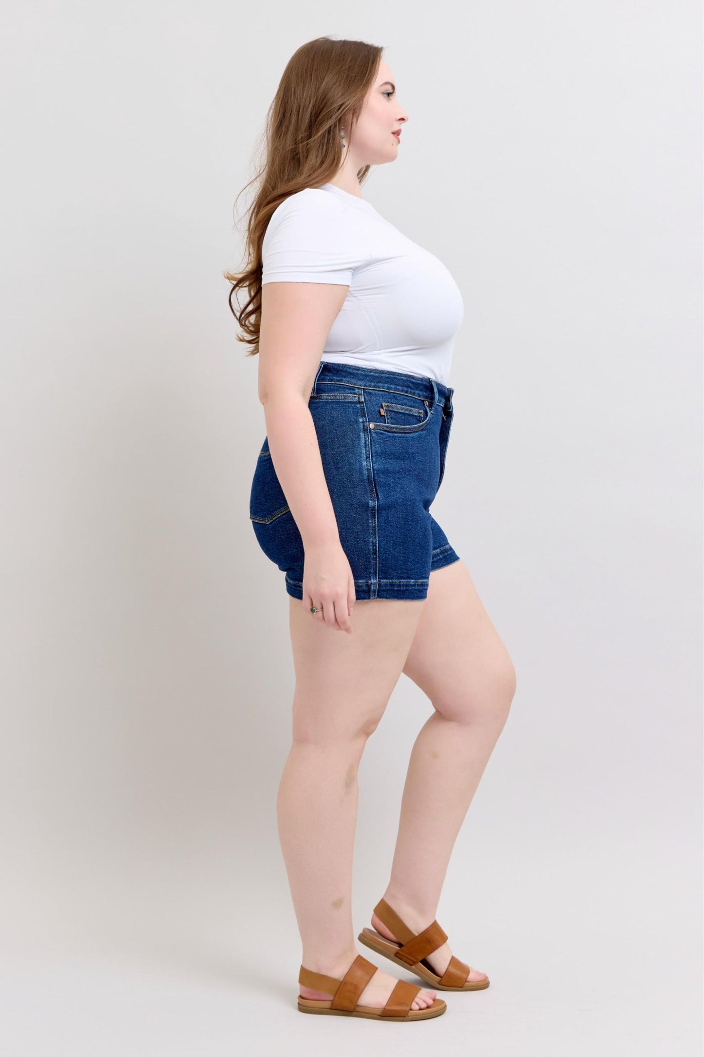 Judy Blue HW Tummy Control Shorts 150333