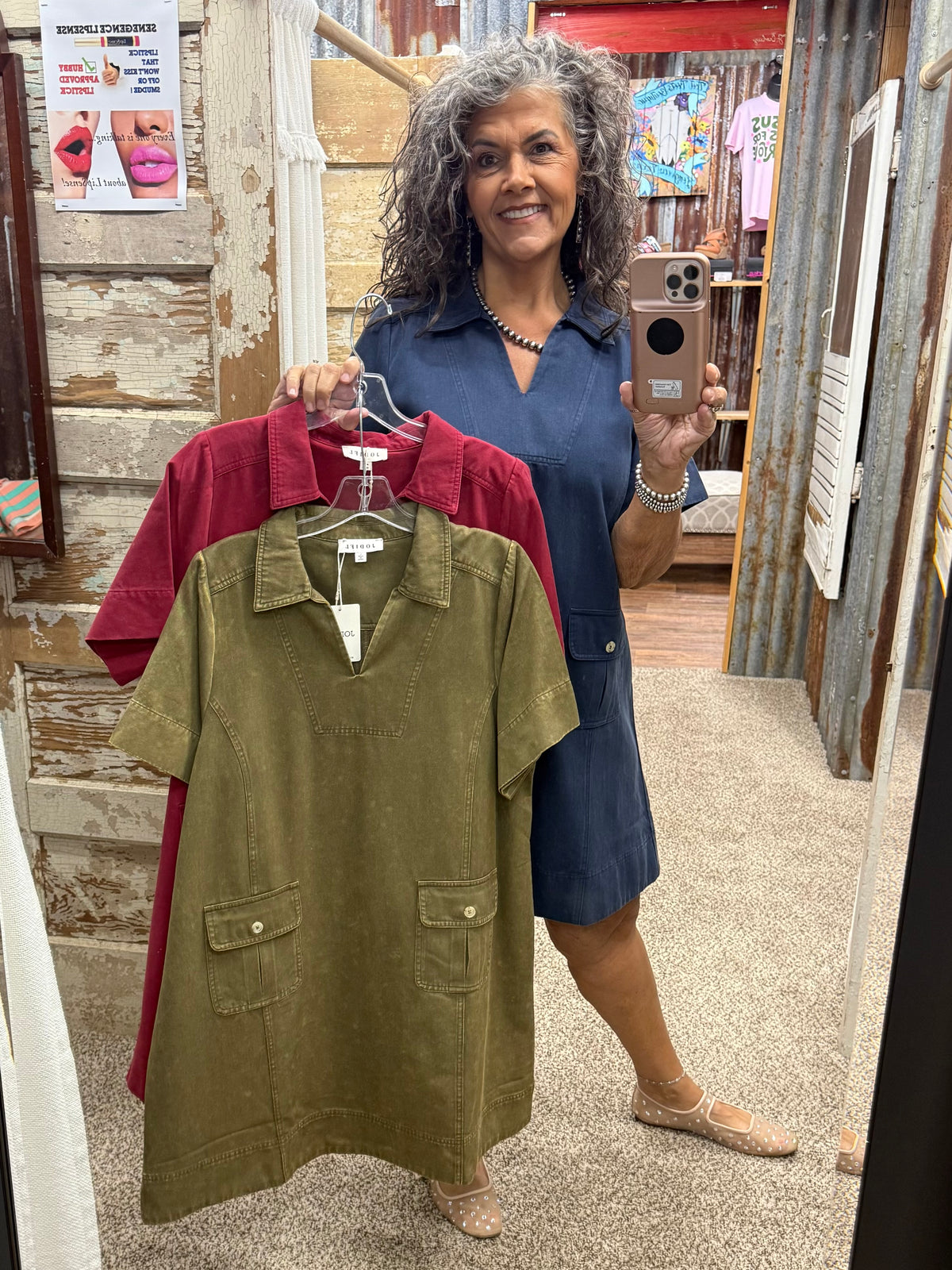 Jodifl Navy Shift Dress