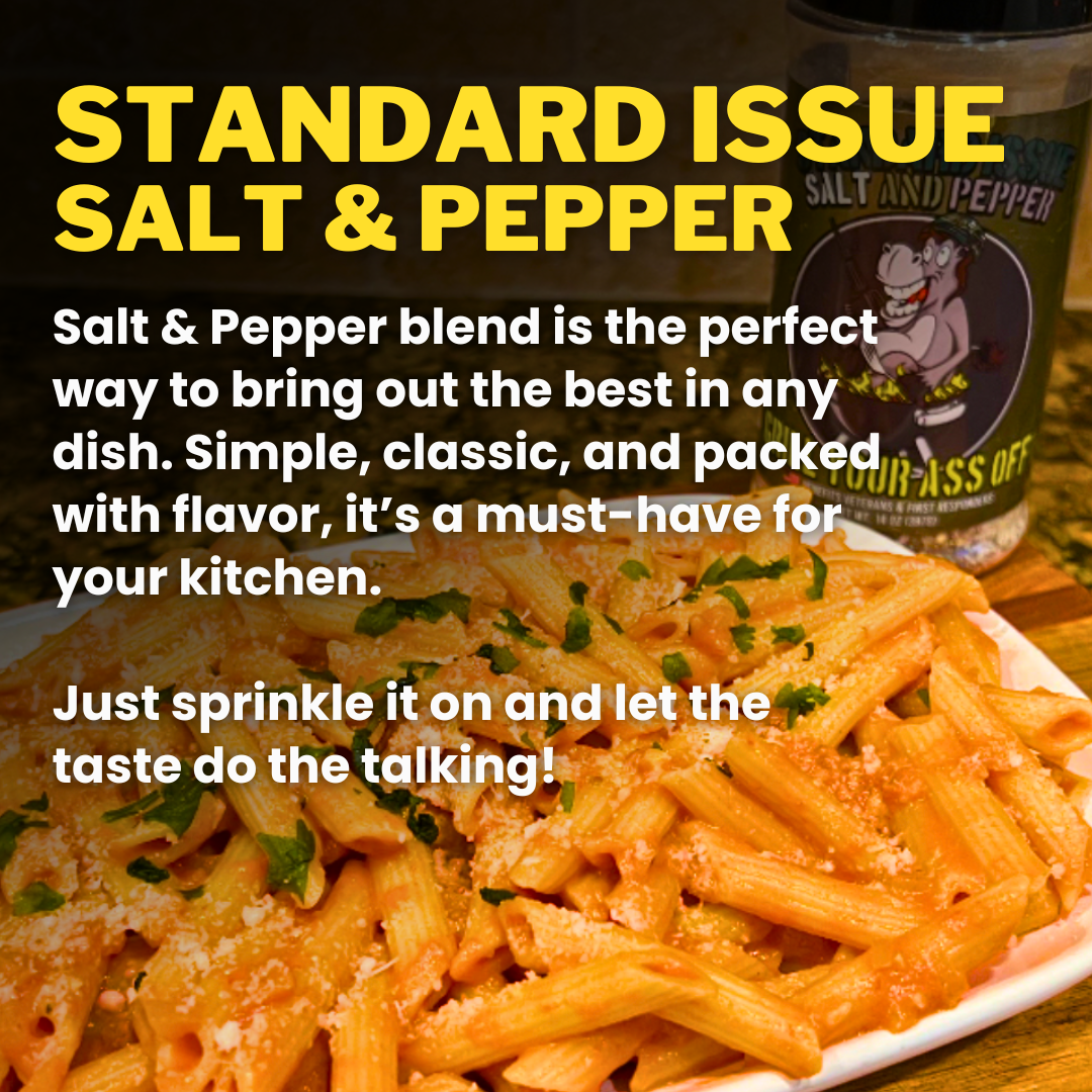 Standard Issue Salt & Pepper Seasoning - Spice Blend, BBQ: 11.5oz Bottle