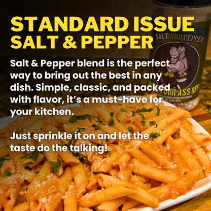 Standard Issue Salt & Pepper Seasoning - Spice Blend, BBQ: 11.5oz Bottle