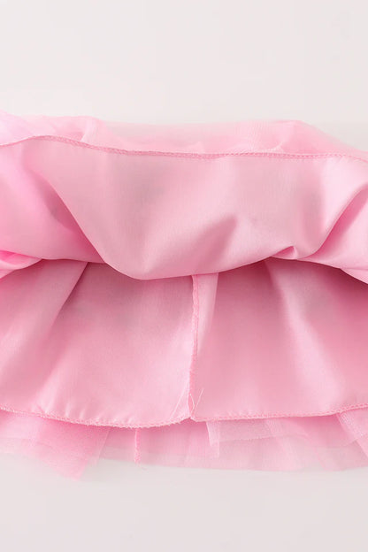 Pink Christmas Tutu Sequin Skirt