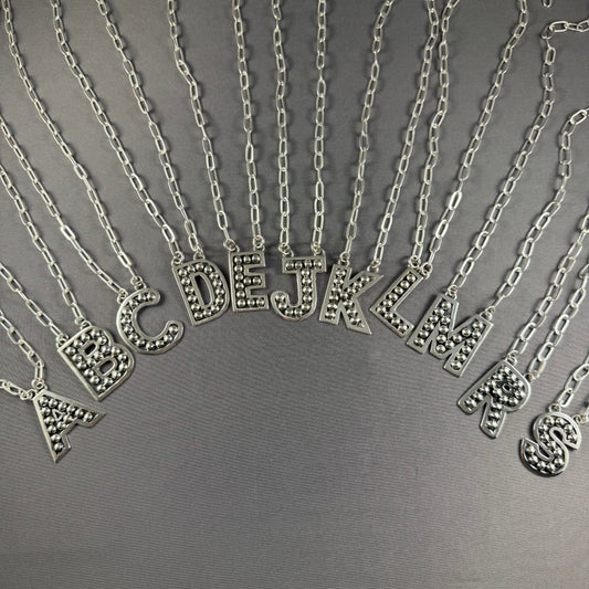 PREORDER BOHO SOL BALL INITIAL NECKLACE