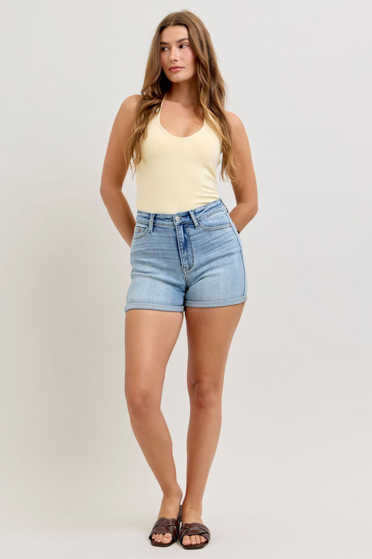 Judy Blue HW Slim Short w/ Cell Phone Back Pkt 152113
