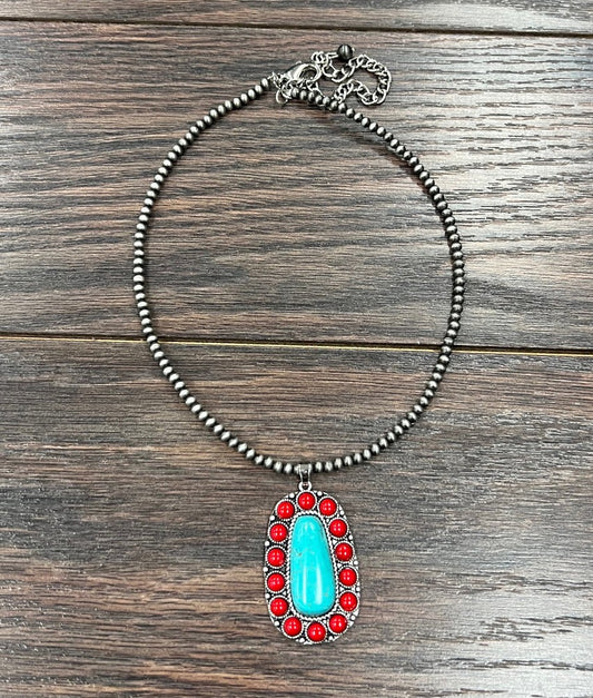 Navajo Pearl Turquoise Necklace