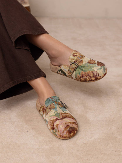 The Floral Heirloom Tapestry Mule