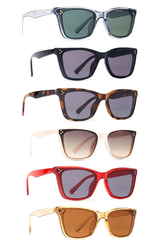CAT EYE FLAT LENS SUNGLASSES