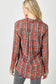 Red Washed Plaid Button Down Shirt
