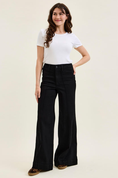 Judy Blue HW LIZA Black Palazzo Jeans 881243
