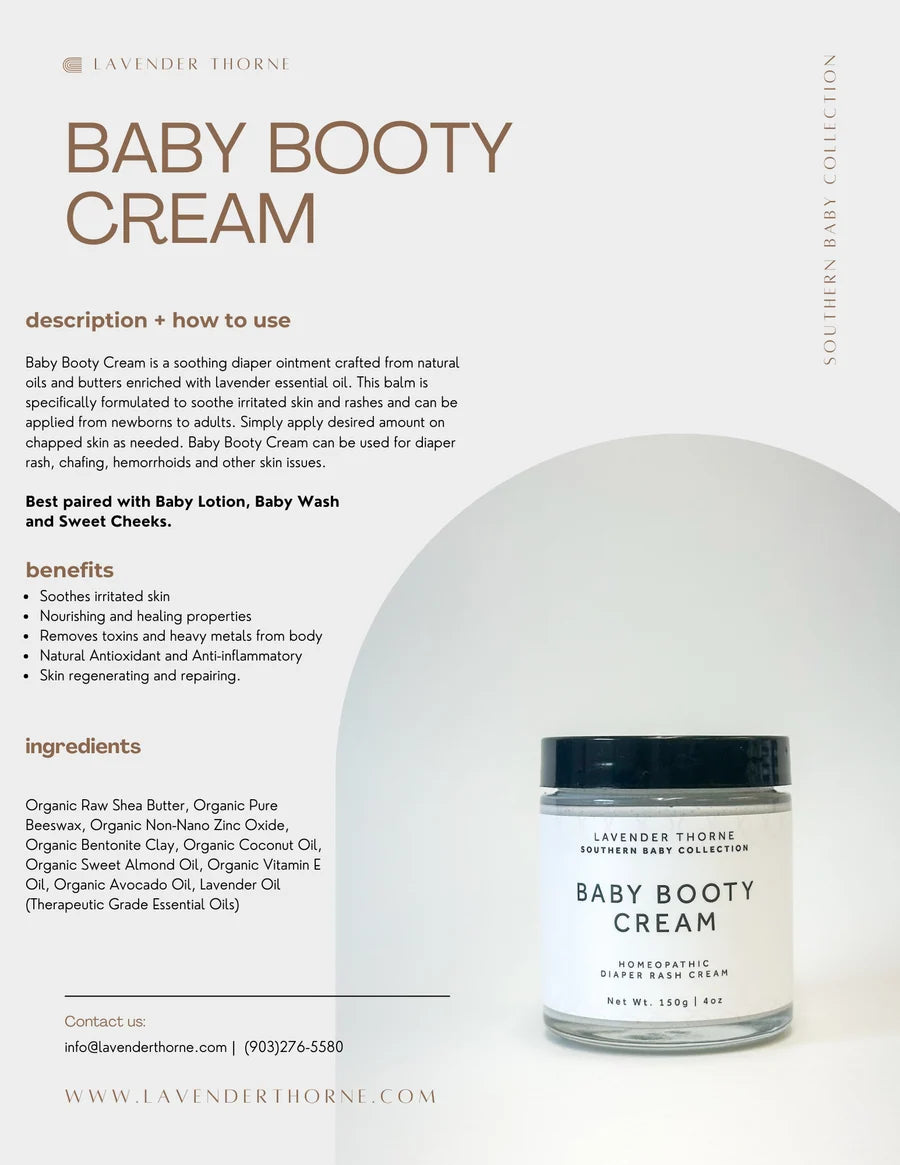 Lavender Thorne Baby Booty Cream