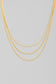 Layered Snake Gold Chain Necklace