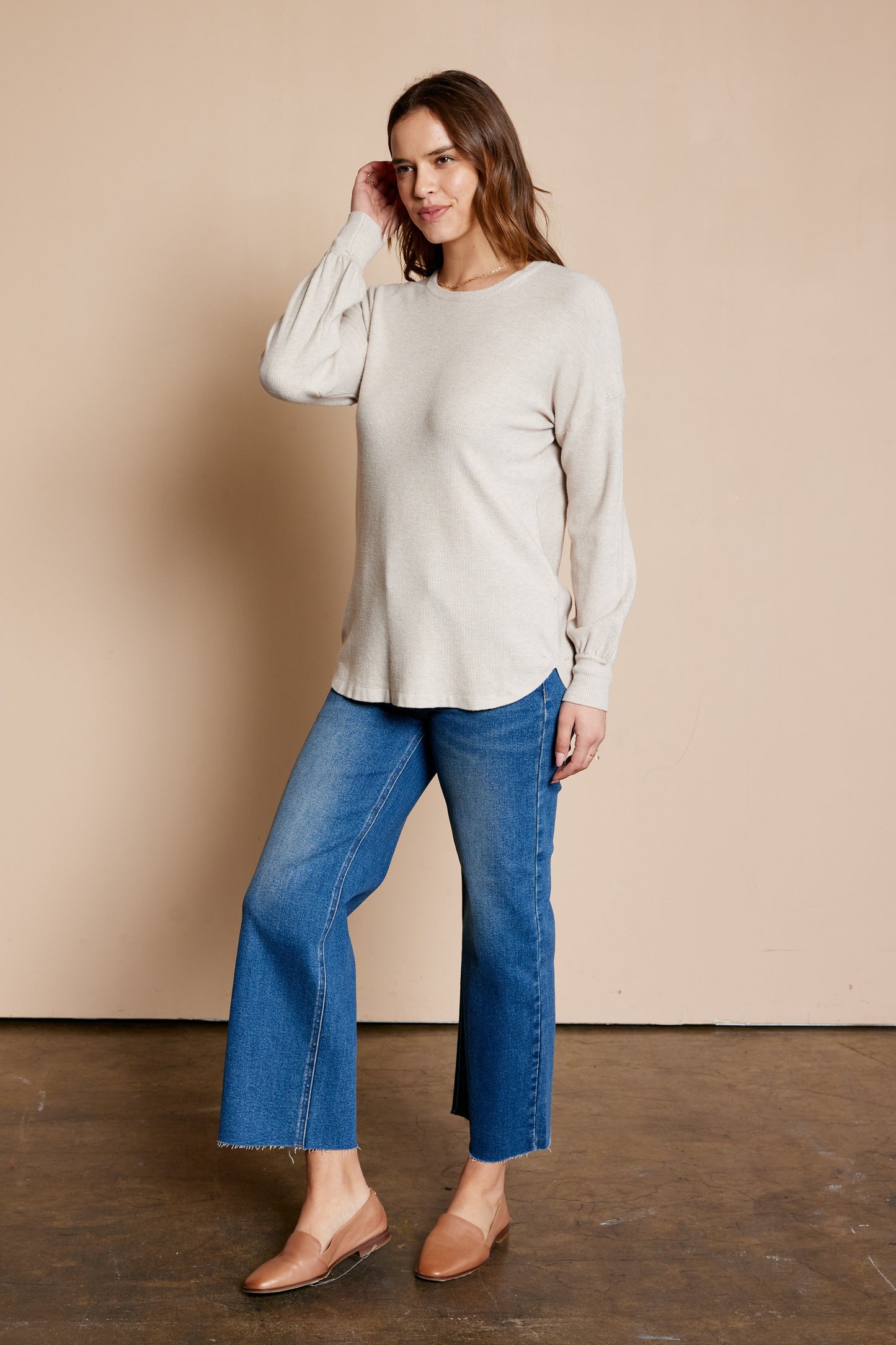 Thermal Soft Knit Pullover Sweater Top