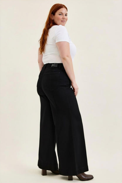 Judy Blue HW LIZA Black Palazzo Jeans 881243