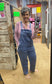 WASHED KNOT STRAP RELAXED FIT OVERALLS