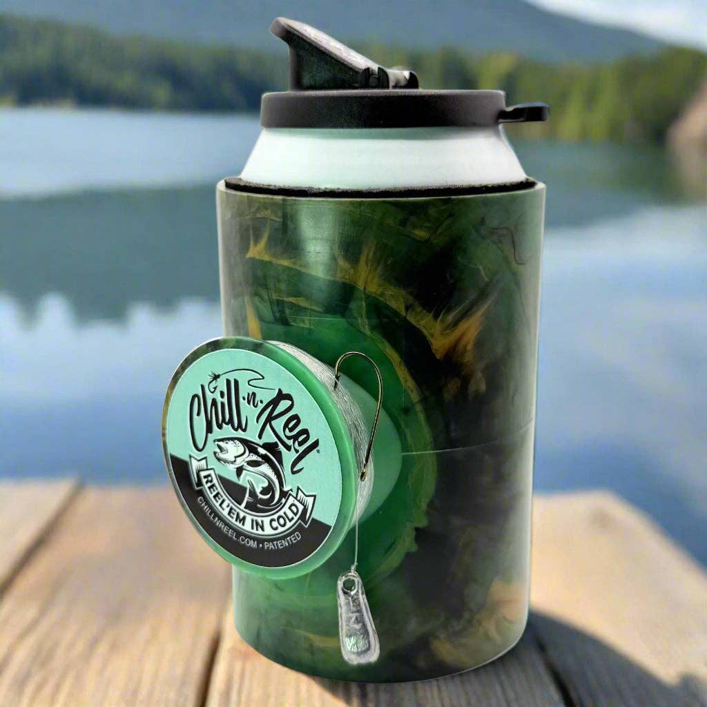 Original Chill-N-Reel: Camo / Spill Guard Included