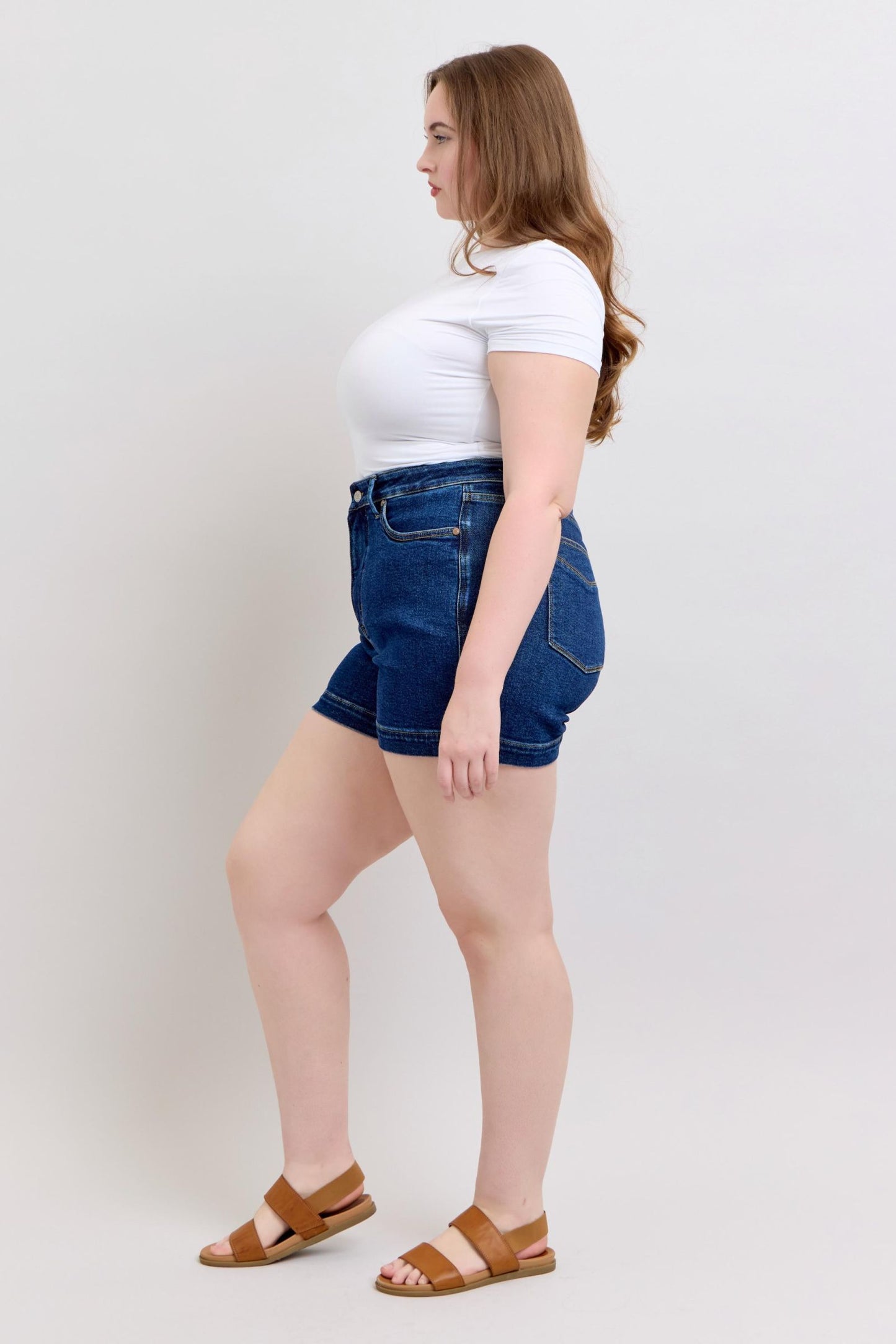 Judy Blue HW Tummy Control Shorts 150333