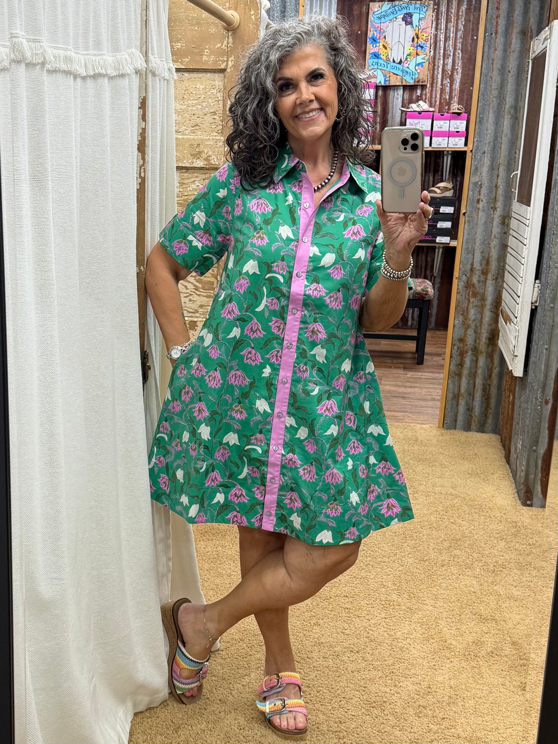 Green Entro Dress Medium
