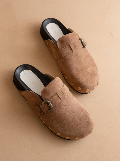 Sunday Studded Latte Mule