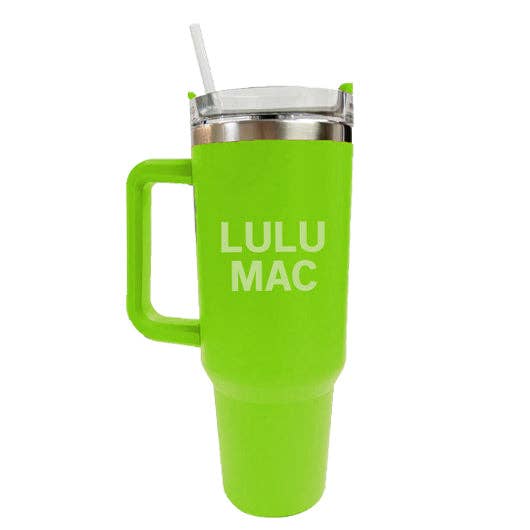 LULU MAC Tumbler Lime with Lt. Green Logo