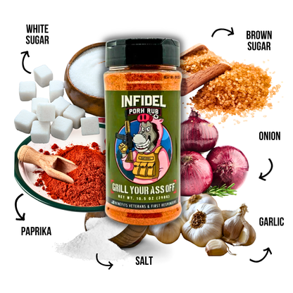 Infidel Pork Rub™ – Bold Flavor for Unforgettable BBQ