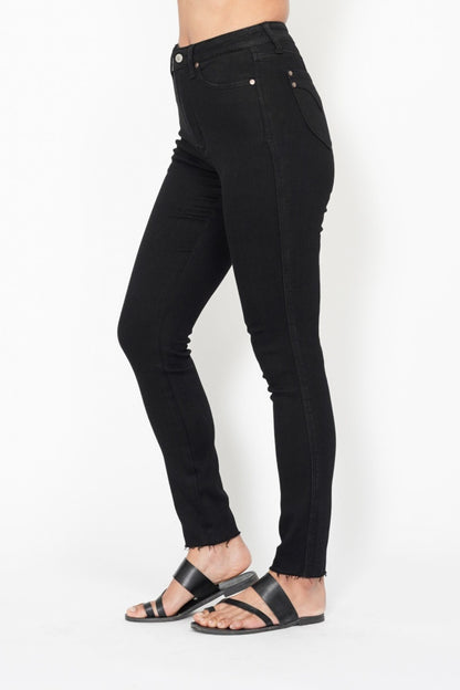 Judy Blue HW Tummy Control Black Skinny Jean 88865