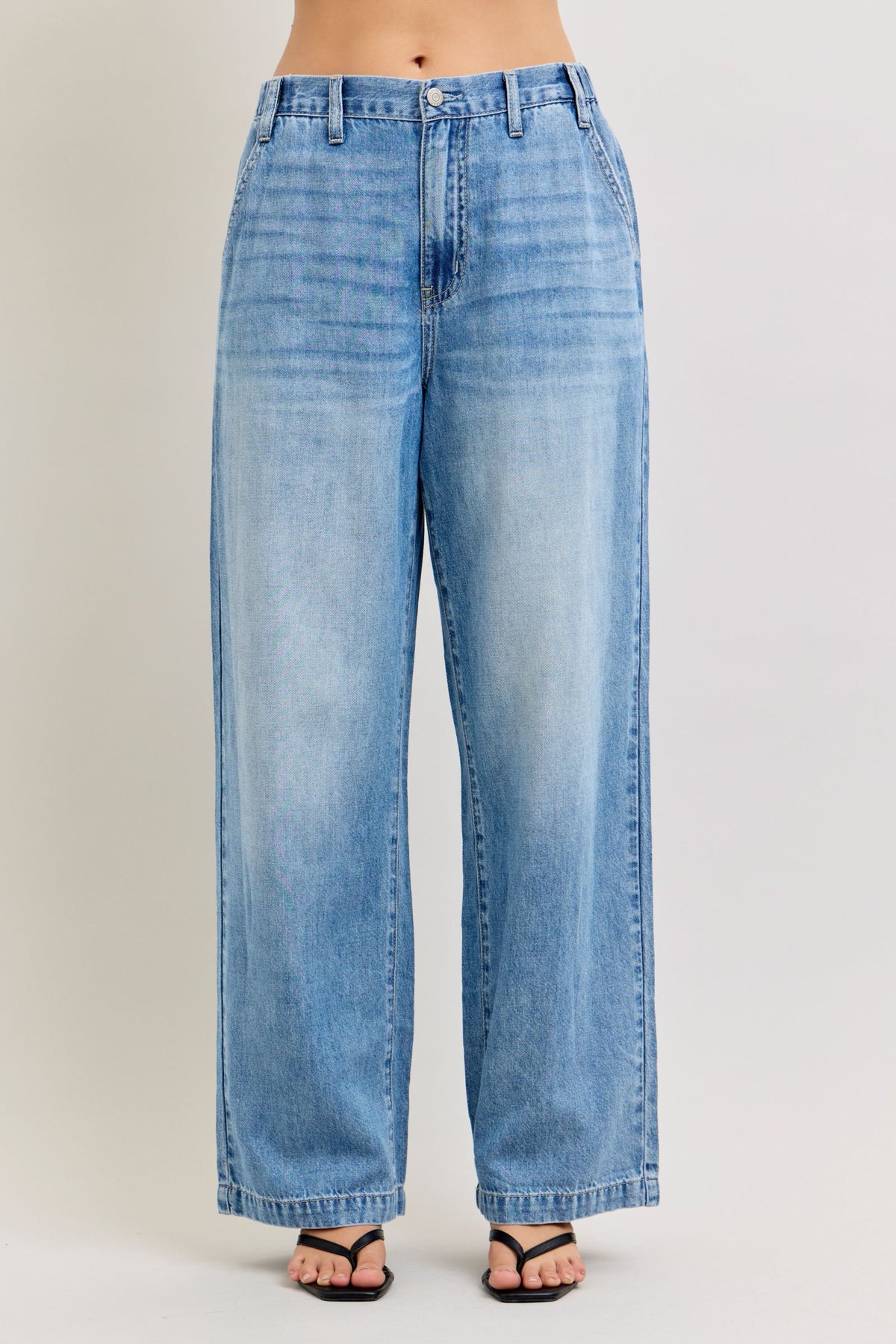 Judy Blue HW Featherweight Baggy Elasticated WB Jeans 881090