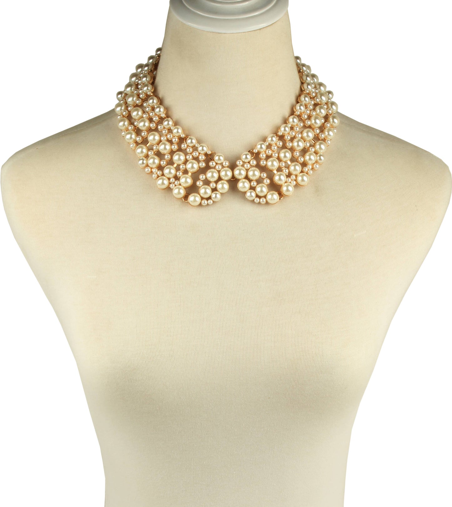 Diana Collar Necklace - Cream Pearl