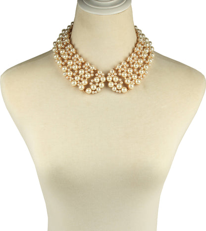 Diana Collar Necklace - Cream Pearl