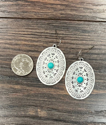 Concho Turquoise Earrings