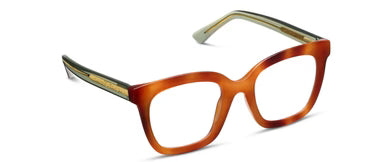 Fanfare Blonde Tortoise/Green Readers by Peepers