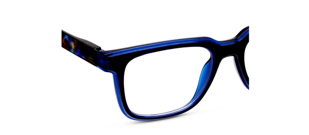 Cliff - Black/Cobalt Tortoise Readers by Peepers